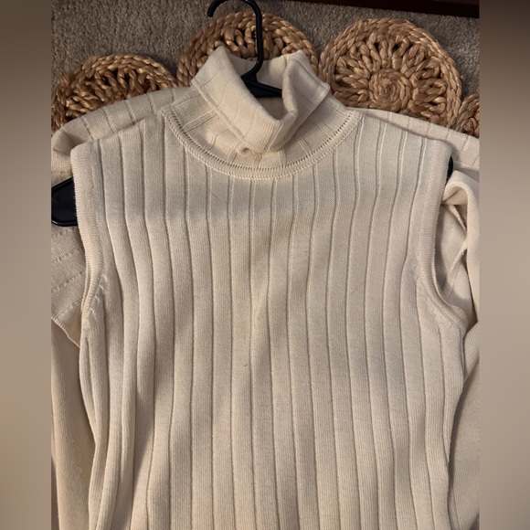 Vintage Blushe Impressions Cream Merino Wool Skirt and Top Set Size M - Picture 5 of 11